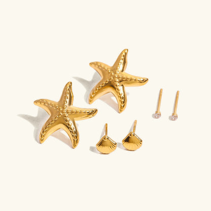 [Amore]Arielle Ocean-Inspired Earring Bundle