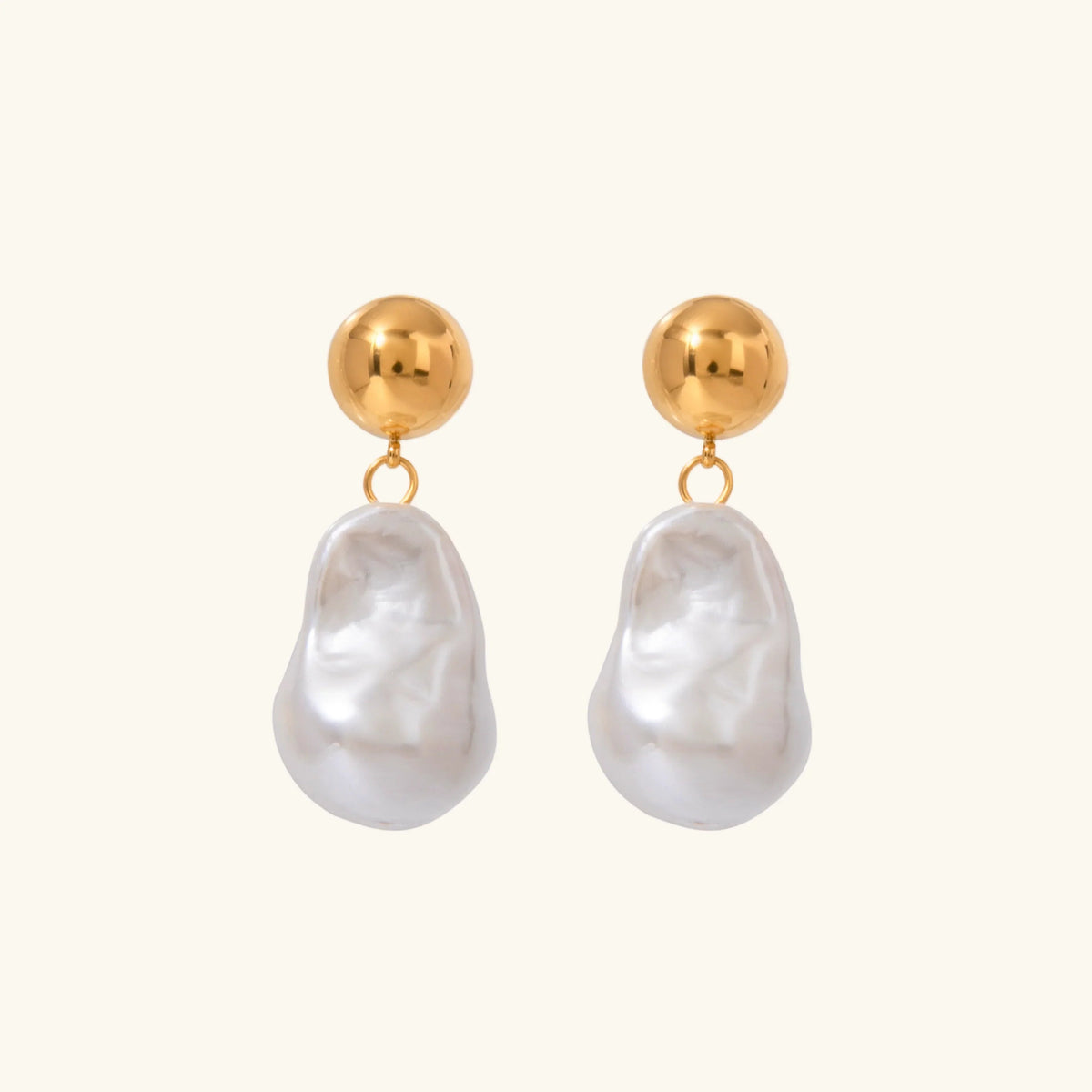[Amore]Ariana Chunky Pearl Drop Earrings