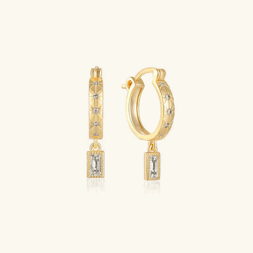 [Amore]Cassidy Diamond Hoops