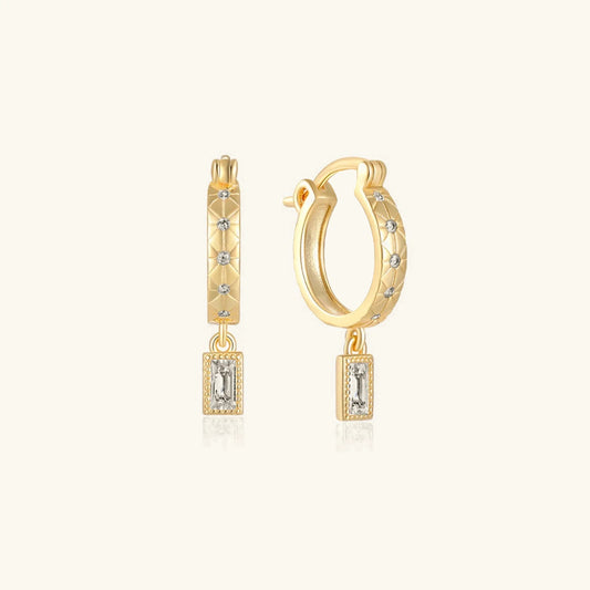 [Amore]Cassidy Diamond Hoops