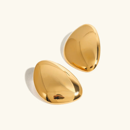 [Amore]Carrie Chunky Bean Gold Earrings