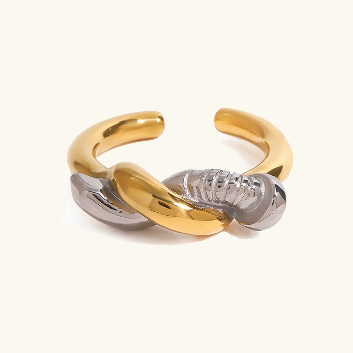 [Amore]Trinity Twisted Nail Ring
