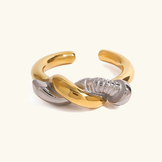[Amore]Trinity Twisted Nail Ring