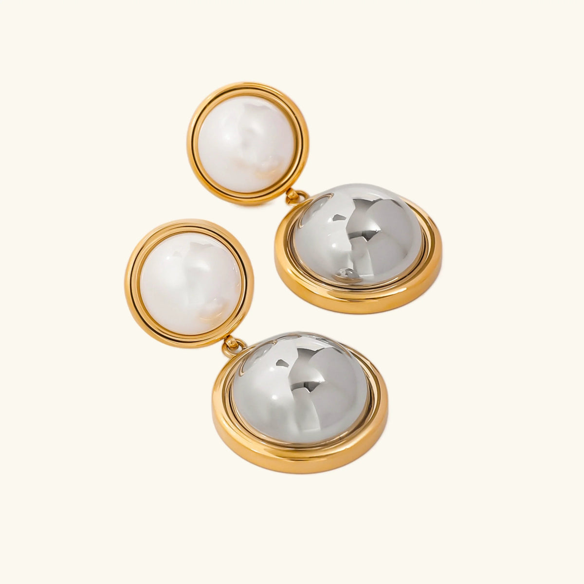[Amore]Avery Pearl Dome Earrings