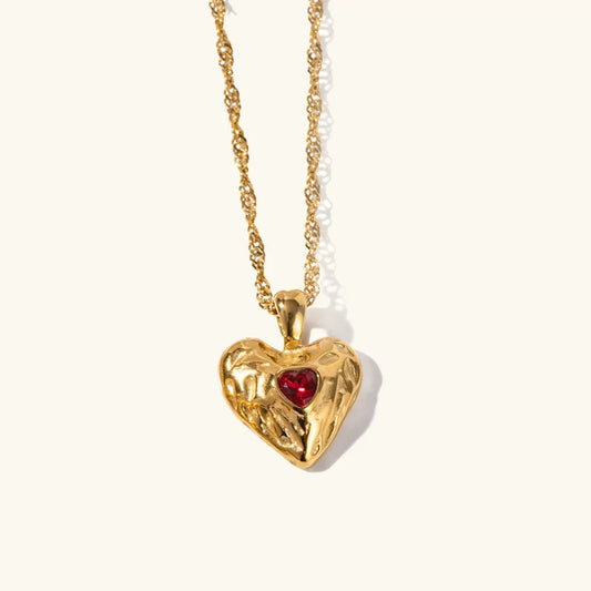 [Amore]Vesper Gold Heart Necklace