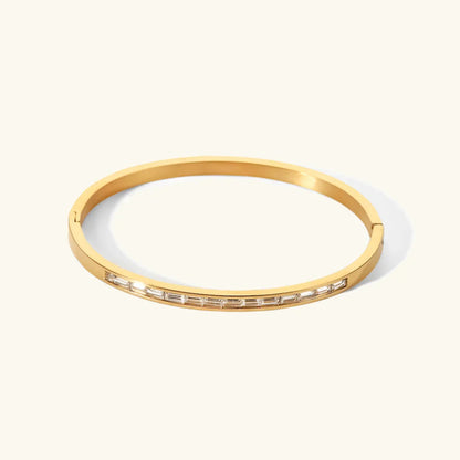[Amore]Grace Gold Diamond Bangle