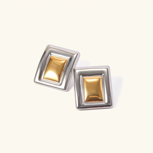 [Amore]Jocelyn Two Tone Earrings