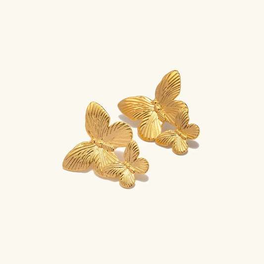 [Amore]Butterfly Gold Earrings