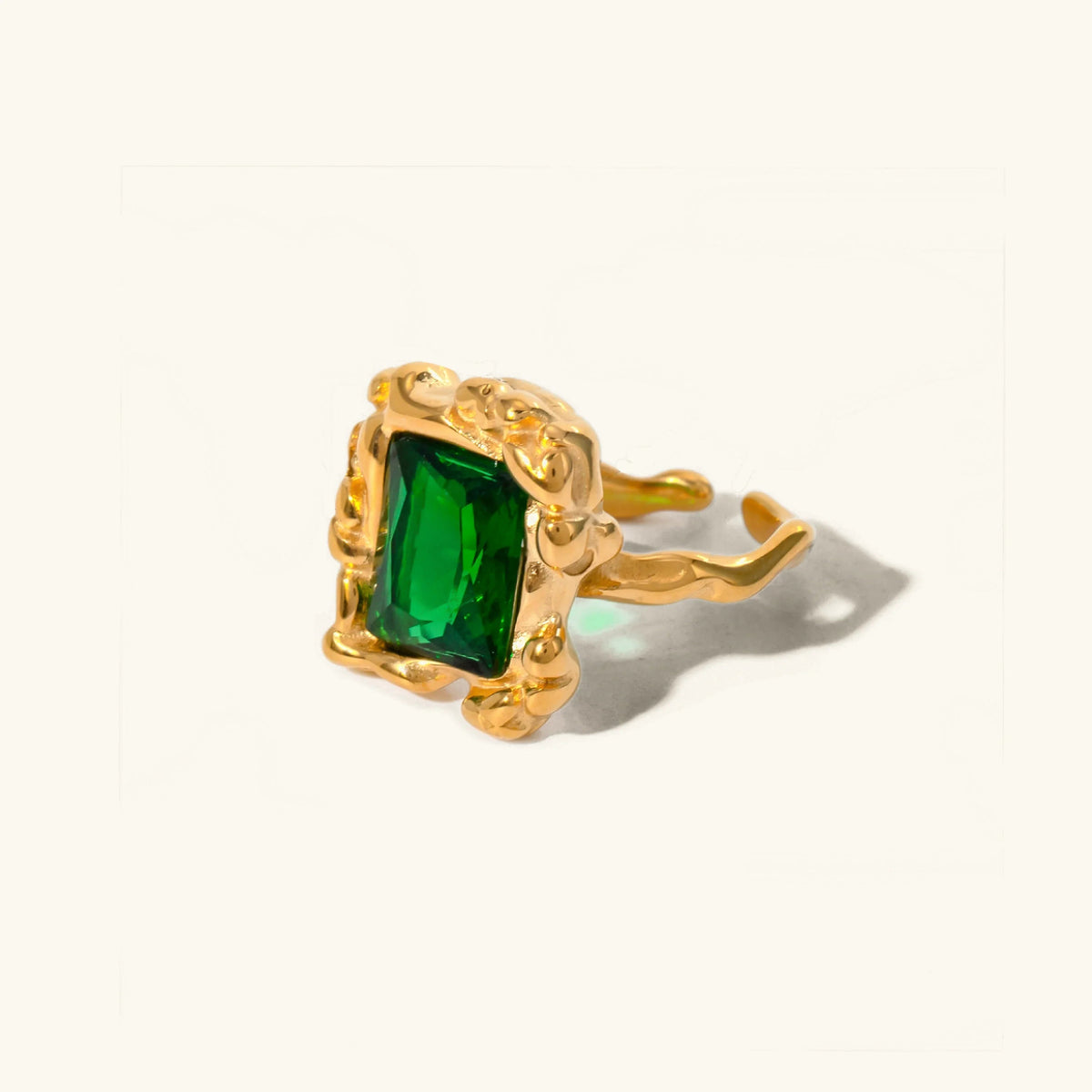 [Amore]Priscilla Emerald Ring