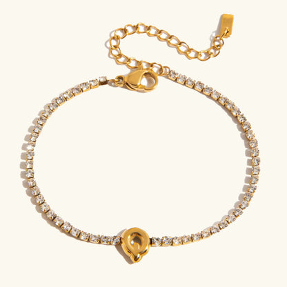 [Amore]Avaria Bubble Letter Tennis Bracelet