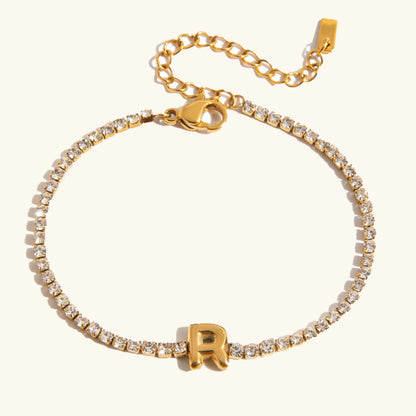[Amore]Avaria Bubble Letter Tennis Bracelet