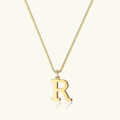 [Amore]Therese Letter Initial Gold Necklace