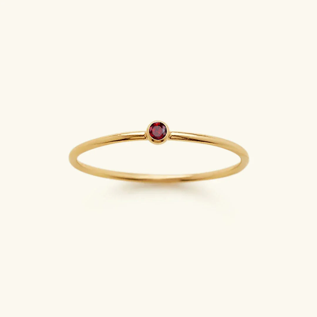 [Amore]Amelia Birthstone Stacker Ring