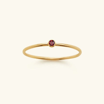 [Amore]Amelia Birthstone Stacker Ring