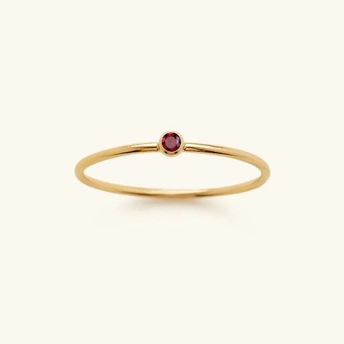 [Amore]Amelia Birthstone Stacker Ring