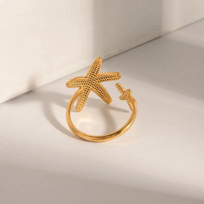 [Amore]Seastar Gold Starfish Ring