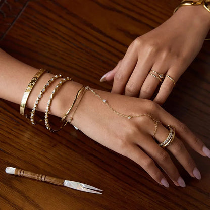 [Amore]Cressida Diamond Hand Chain