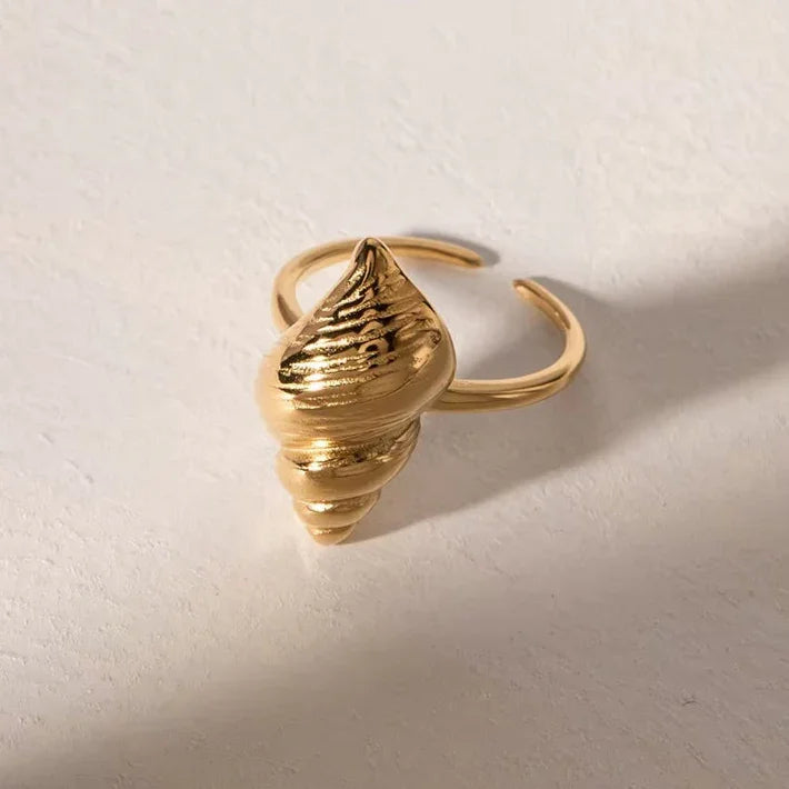 [Amore]Ohana Sea Conch Gold Ring