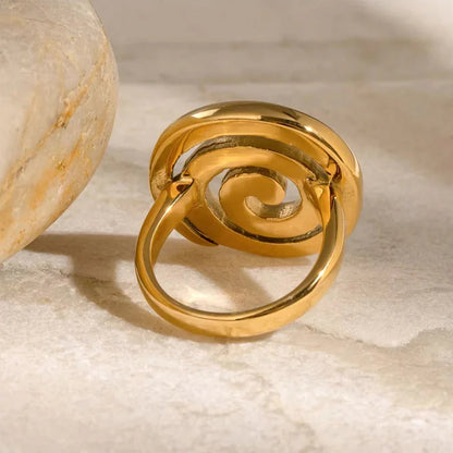 [Amore]Christy Spiral Gold Ring