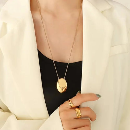 [Amore]Claribel Gold Dome Necklace