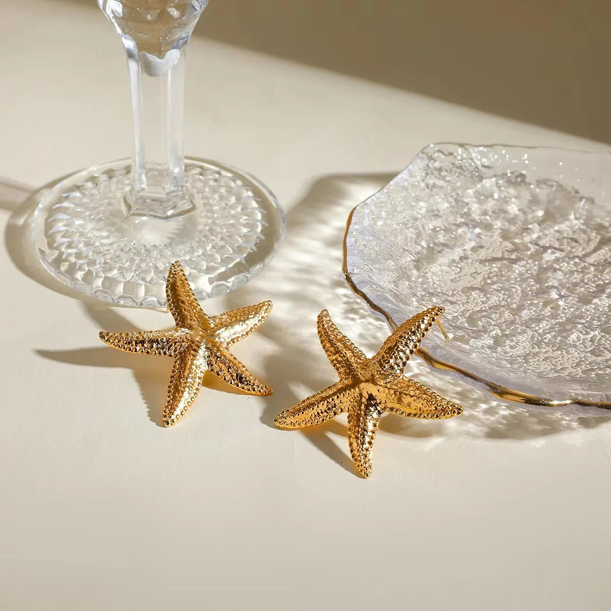 [Amore]Serene Gold Starfish Earrings