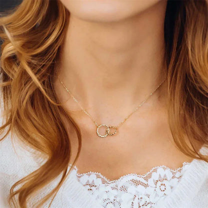 [Amore]Isabelle Gold Hoop Necklace