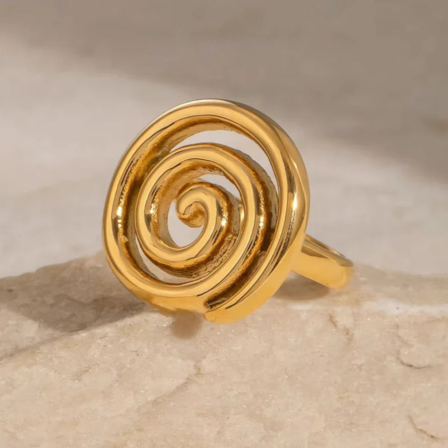 [Amore]Christy Spiral Gold Ring