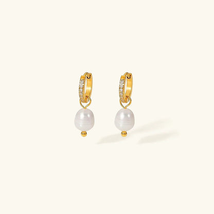 [Amore]Sara Pearl Earrings