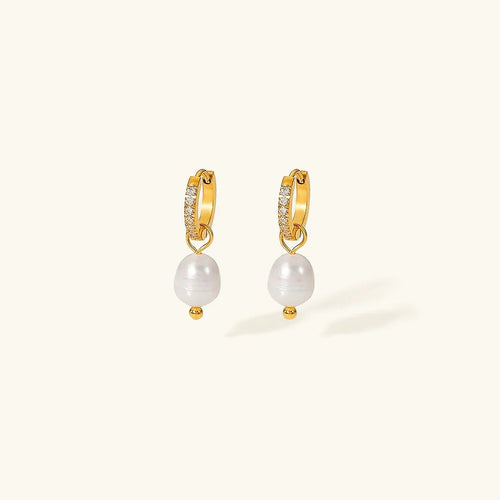 [Amore]Sara Pearl Earrings
