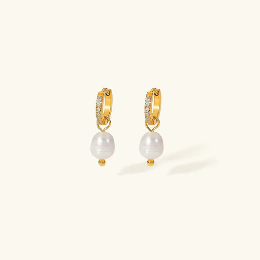 [Amore]Sara Pearl Earrings