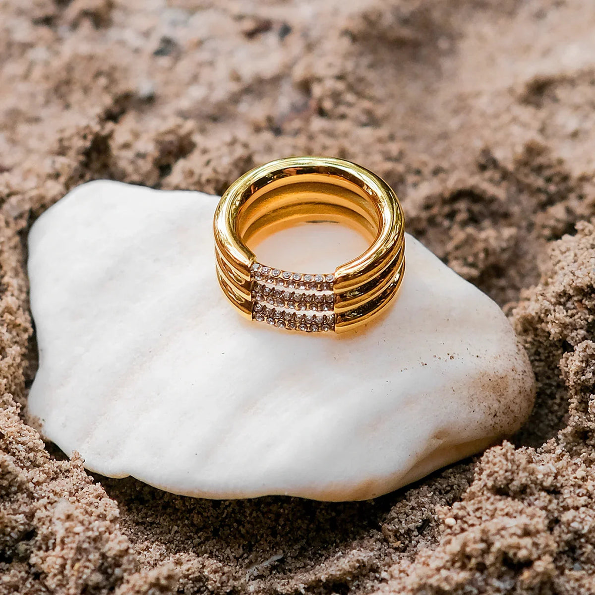 [Amore]Serenity Diamond Gold Ring