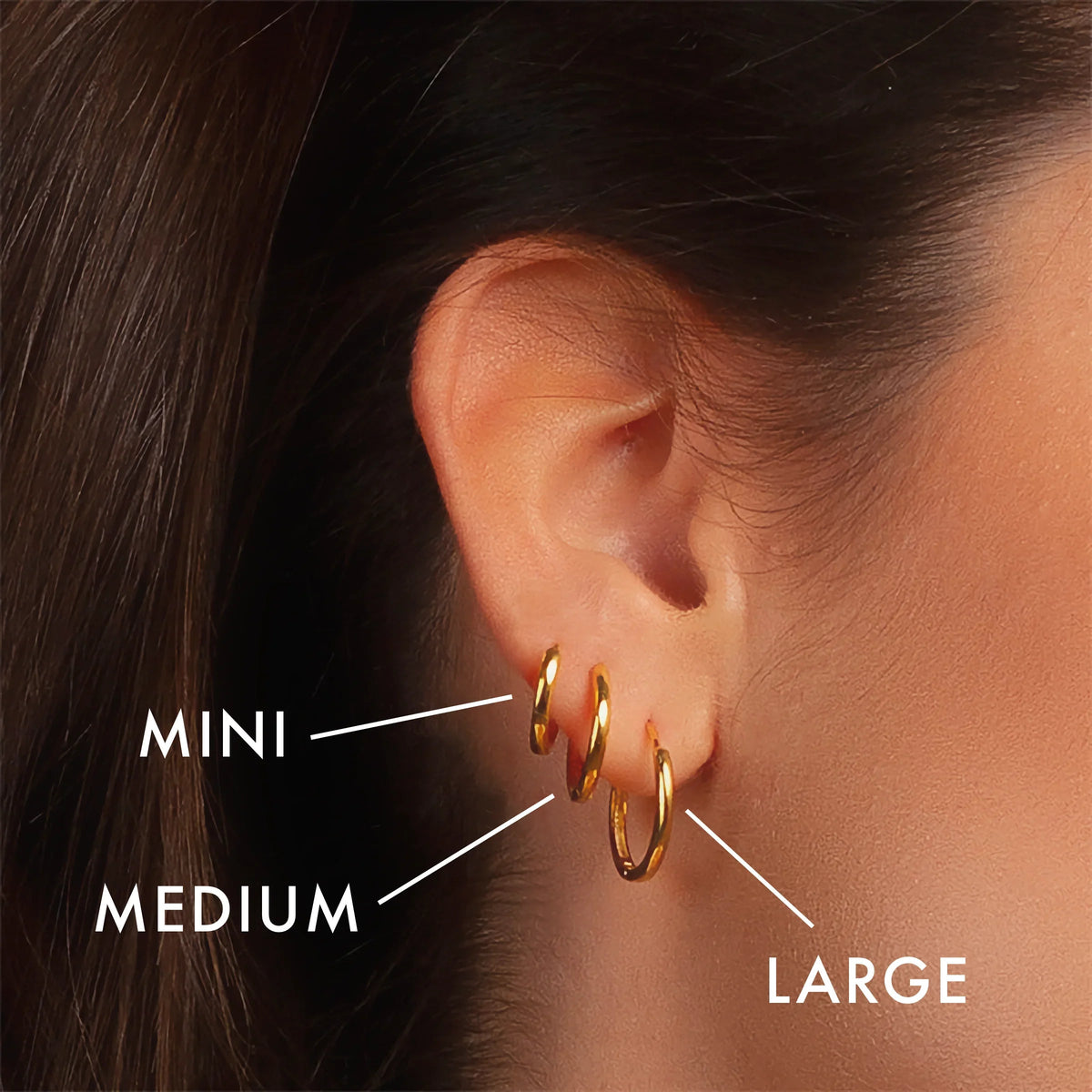 [Amore]Classic Round Hoops