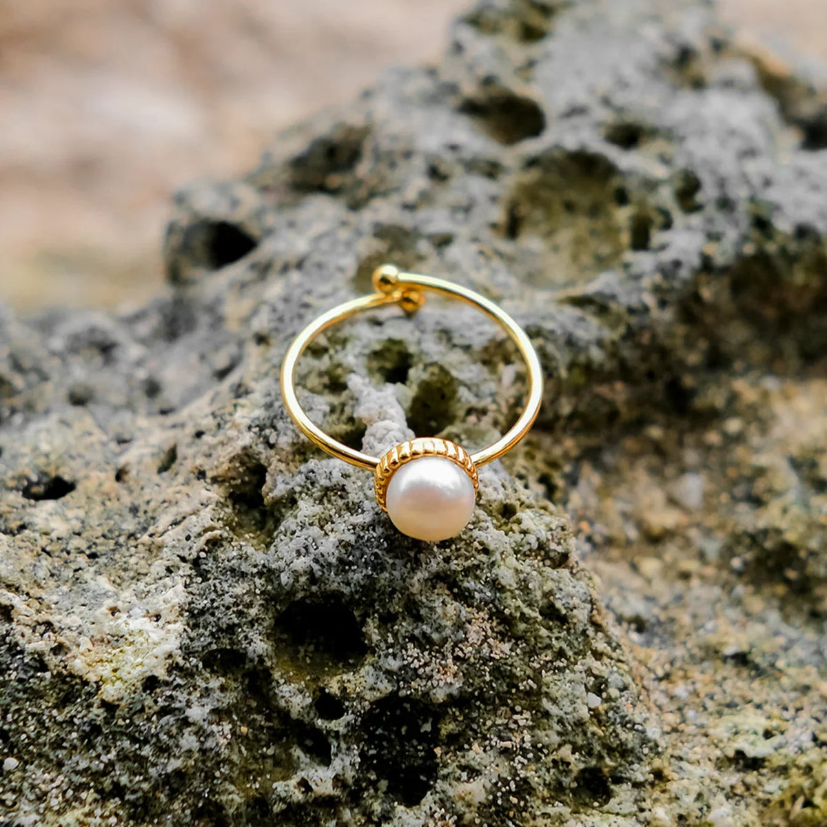 [Amore]Solis Gold Pearl Ring
