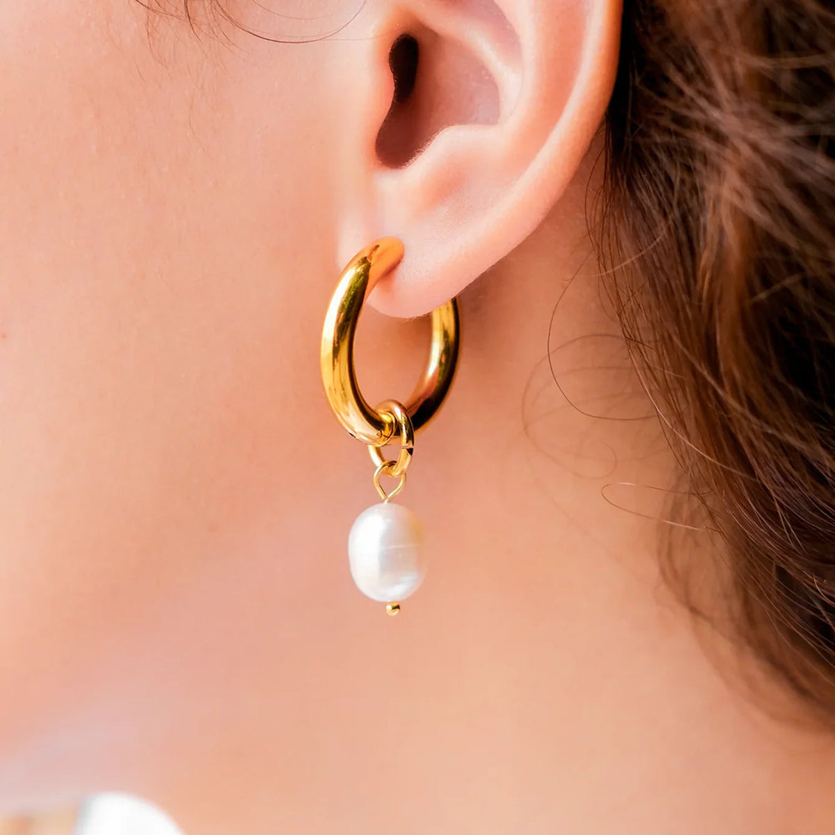 [Amore]Stella Pearl Earrings