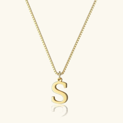 [Amore]Therese Letter Initial Gold Necklace