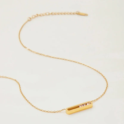 [Amore]Abby Sculpted Gold Pendant