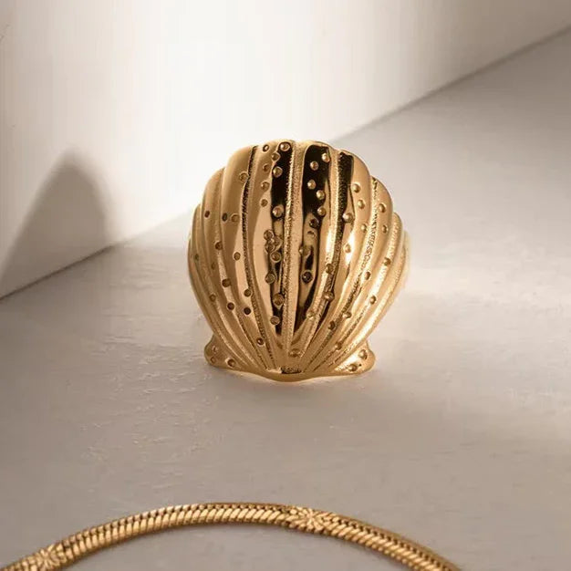 [Amore]Aloha Gold Seashell Ring