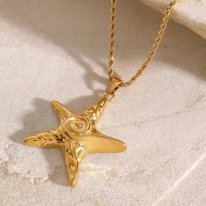 [Amore]Tammy Gold Starfish Necklace