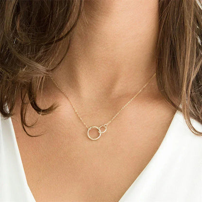 [Amore]Isabelle Gold Hoop Necklace