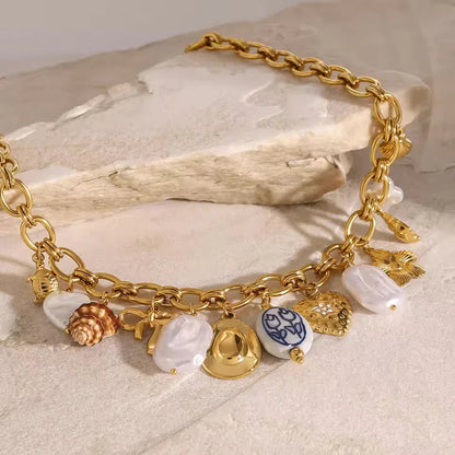 [Amore]Wavecrest Ocean-Inspired Necklace