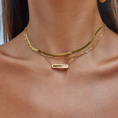 [Amore]Abby Sculpted Gold Pendant