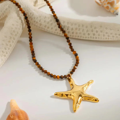[Amore]Umi Gold Starfish Pendant