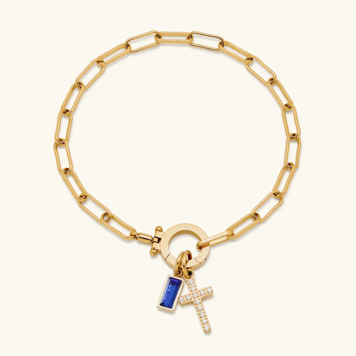 [Amore]Annabella Birthstone Cross Bracelet