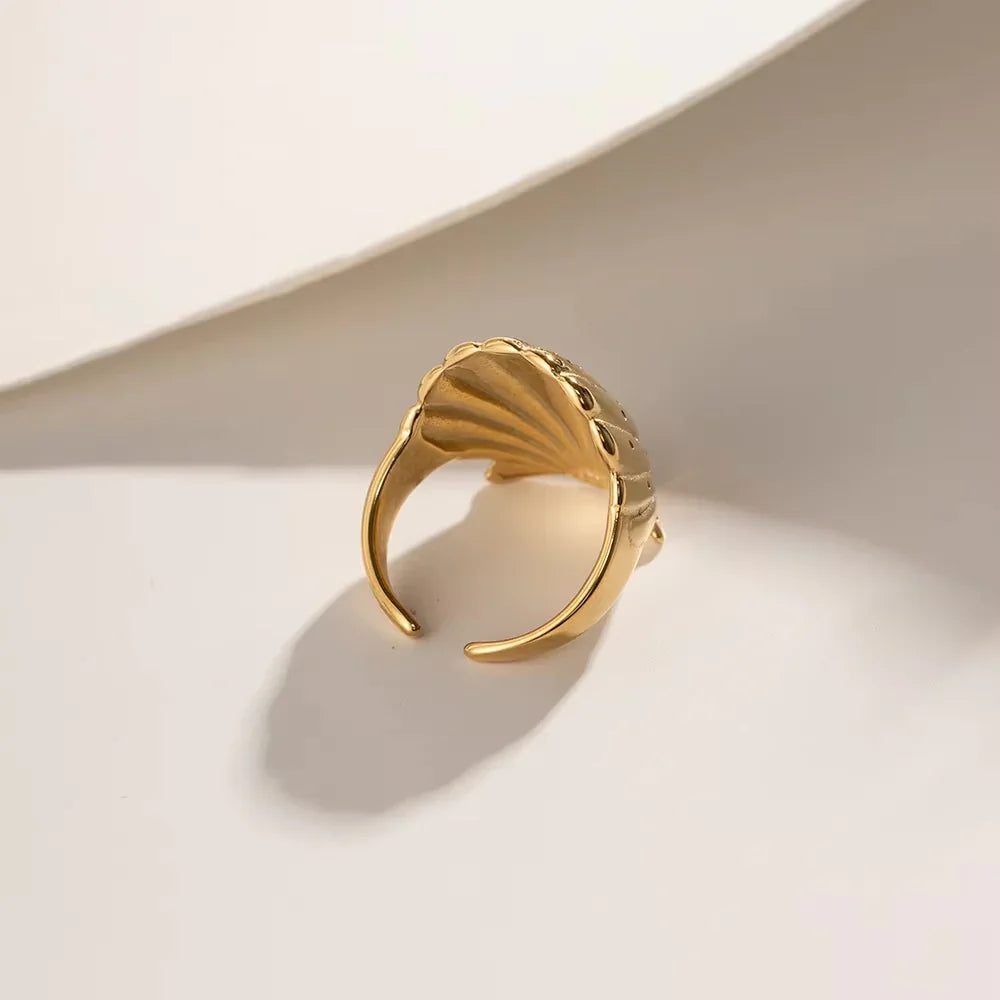 [Amore]Aloha Gold Seashell Ring