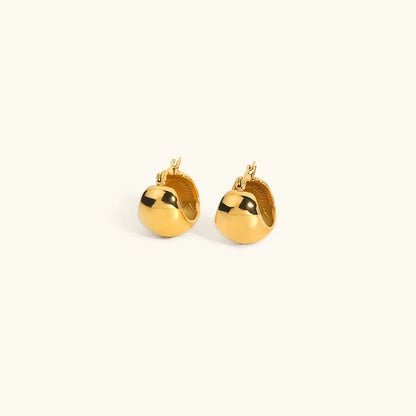 [Amore]Sunna Gold Huggie Earrings