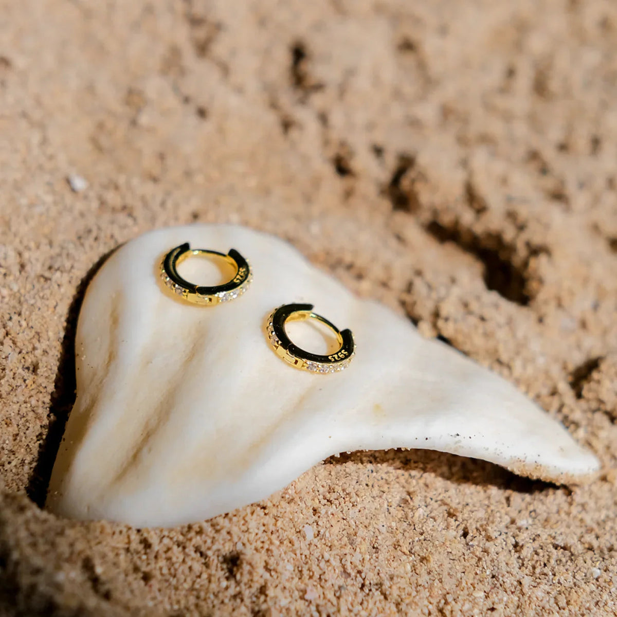 [Amore]Terra Huggie Earrings