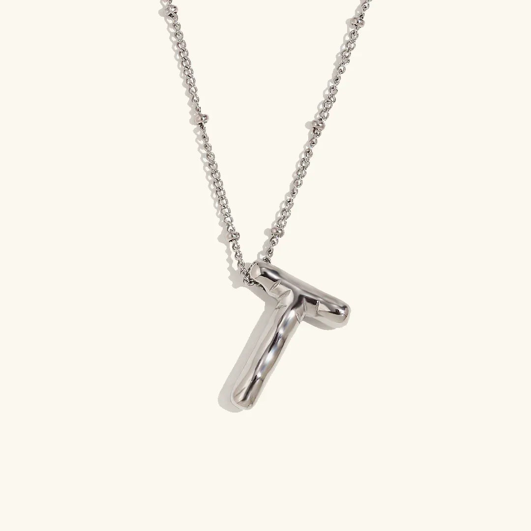 [Amore]Balloon Gold Initial Necklace