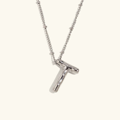 [Amore]Balloon Gold Initial Necklace