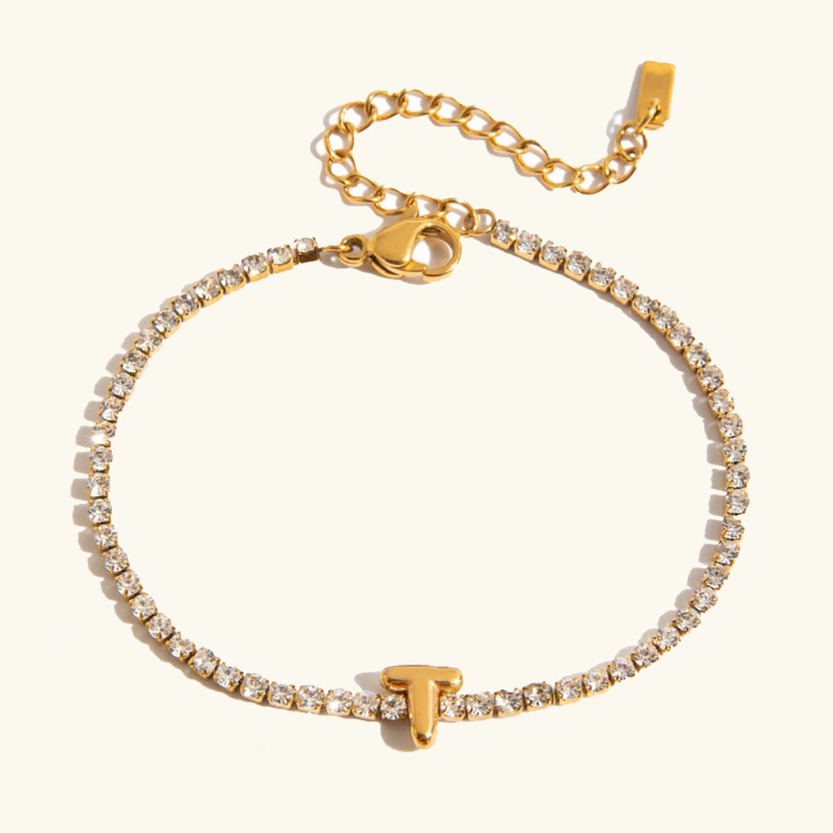 [Amore]Avaria Bubble Letter Tennis Bracelet