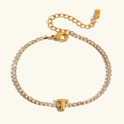 [Amore]Avaria Bubble Letter Tennis Bracelet